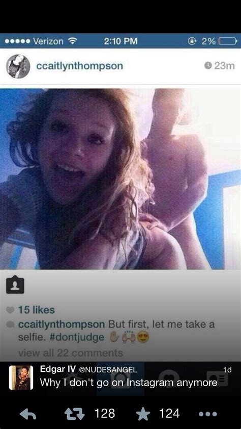 Girl Posts An Instagram Selfie Of Her Bent Over During Intercourse