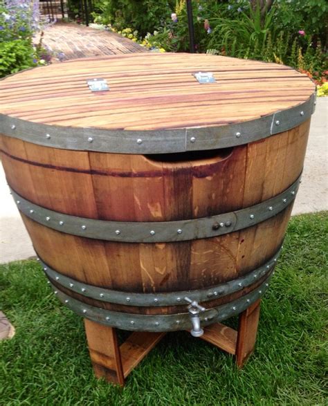 Napa Wine Barrel Ice Chestcooler Etsy Wine Barrel Coffee Table