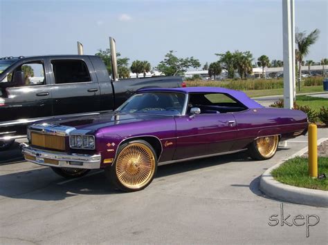 75 Donk On All Gold 180 Spokes Daytons Donk Cars Custom Cars Paint