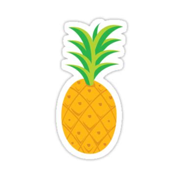 Pysch Pineapple Sticker by Nicole Sporer | Pineapple sticker, Pineapple, Vinyl sticker