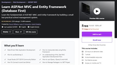 Learn Asp Net Mvc And Entity Framework Database First