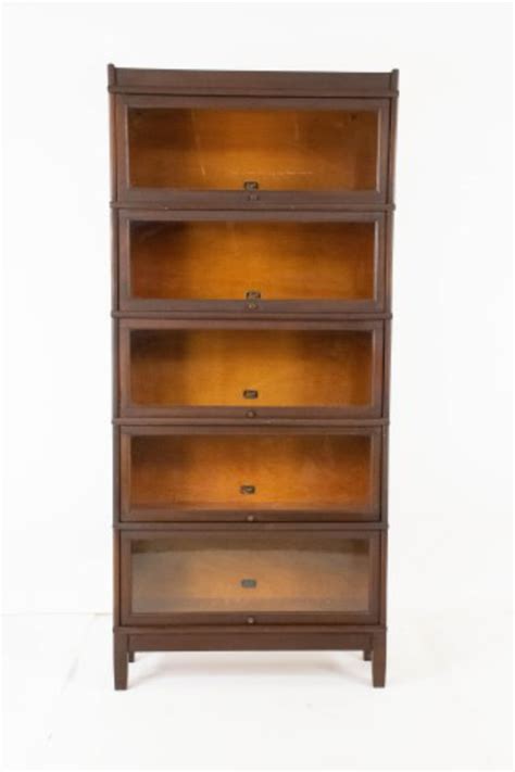 Sold Price Hale Mahogany 5 Stack Barrister Bookcase August 6 0122 9