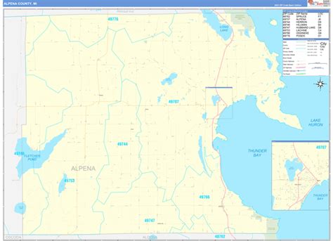 Maps Of Alpena County Michigan