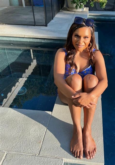 Mindy Kaling In A Swimsuit 08 06 2022 CelebMafia