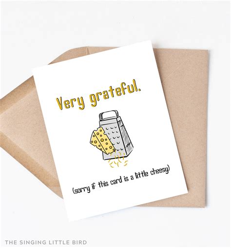Funny Thank You Card Punny Thank You Card Foodie Card Etsy