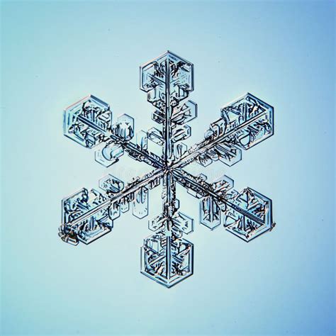 Natural Crystal Snowflake Macro Stock Image Image Of Fresh Frozen