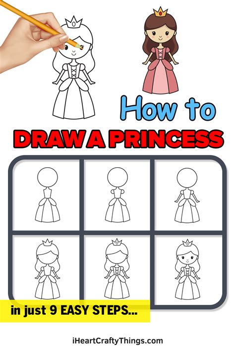How To Draw A Princess Dress Step By Step Easy On The Right Palm The