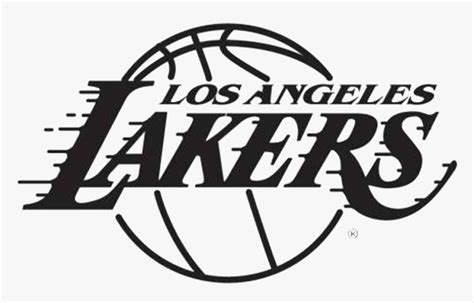 Lakers Black Logos Lakers Black And White Hd Png Download Kindpng