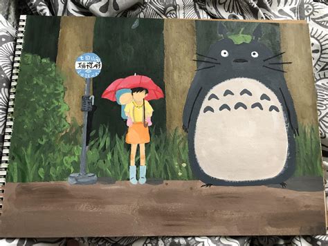 Scene From My Neighbor Totoro I Havent Painted The Rain Yet Because