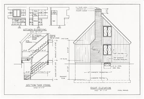 This view will help the builder better understand your interior and exterior construction details. Architectural drawings