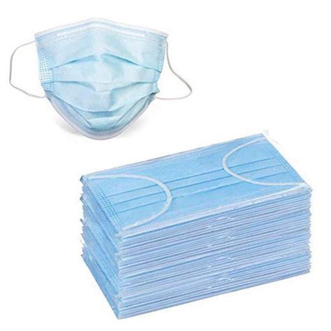 Made of top quality materials. 100 Disposable Face Masks, 3-ply Breathable Dust ...