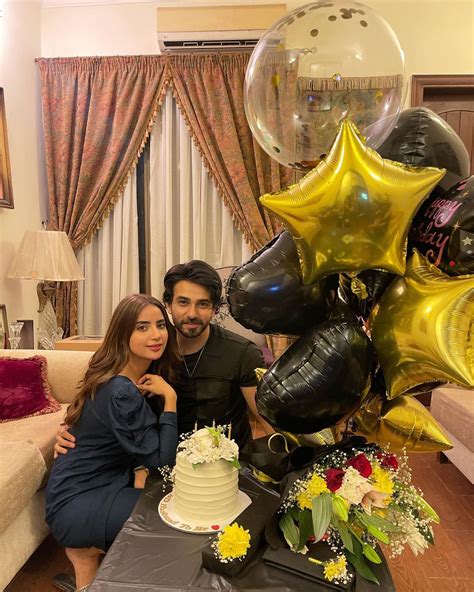 Saboor Aly Celebrates Fiance Ali Ansari Birthday Made Him Surprised