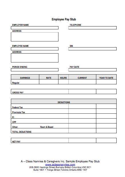 A pay stub form is a document used by an employer to record detailed information relating to a employee's wages or salary. 25 Great Pay Stub / Paycheck Stub Templates | Printable ...