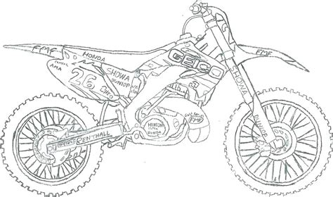 How to draw a bike. Dirt Bike Drawing Step By Step at PaintingValley.com ...