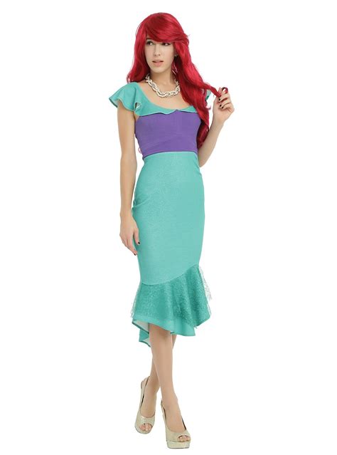 Disney The Little Mermaid Ariel Cosplay Ruffle Dress From Hot Topic