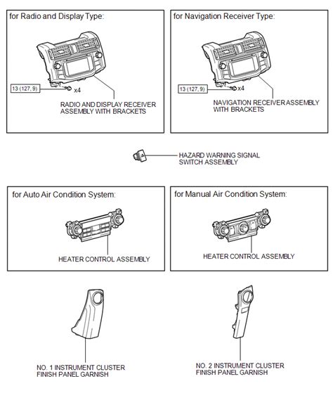 Toyota 4Runner Hazard Warning Switch Lighting Ext Service Manual