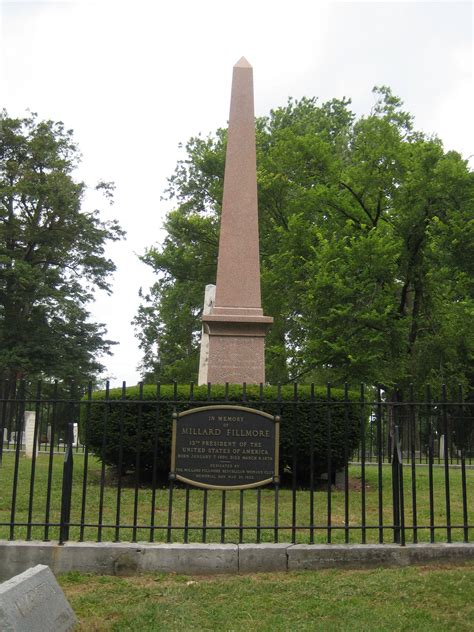 Millard Fillmore S Obelisk Headstone Forest Lawn Cemetery Buffalo Ny