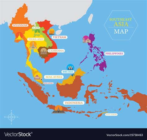 Map Of South East Asia World Image