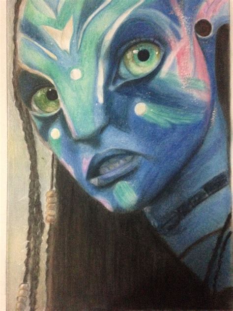Neytiri Avatar By T Saldaña Prismacolor On Strathmore 300 Series Smooth