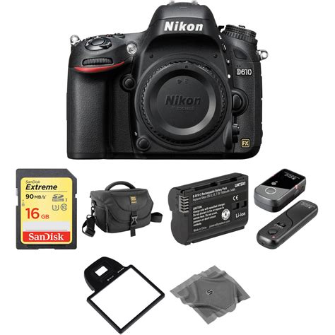 Nikon D Dslr Camera Body Basic Kit B H Photo Video
