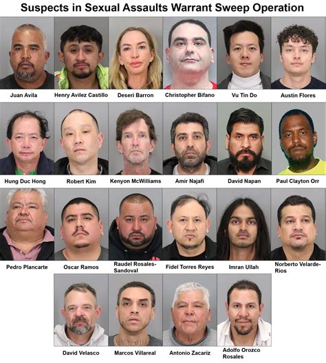 Police Arrest 22 Suspects In San Jose With Outstanding Warrant For Sexual Assault
