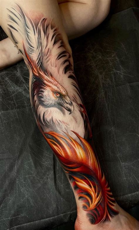 Realistic Phoenix Tattoo Phoenix Tattoo Sleeve Phoenix Tattoo