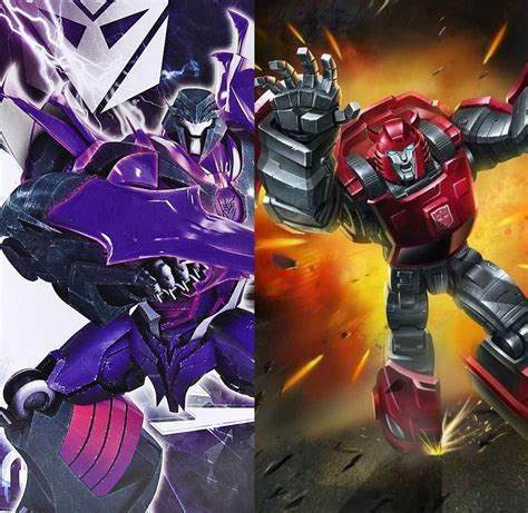 Red Transformers Prime Dark Energon Megatron And G1 Cliffjumper Ean