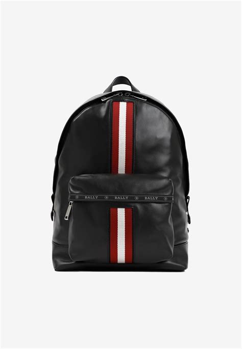 Bally Harper Three Stripe Backpack In Black For Men Lyst