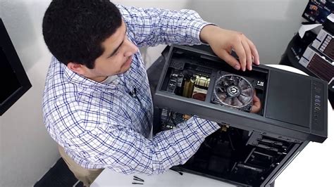 If you have a spare computer fan, 9v battery and a piece of duct tape you can make a portable fan in less than minute. How-to install case fans - YouTube