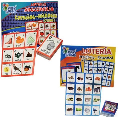 Kit Loterías En Otomí Español Juegos De Mesa Y Destreza Librería El