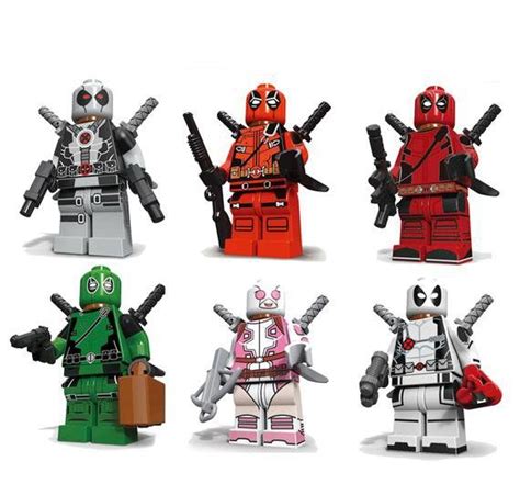 Deadpool 2 Minifigures Lego Marvel Movie Sets Compatible Toy Lego