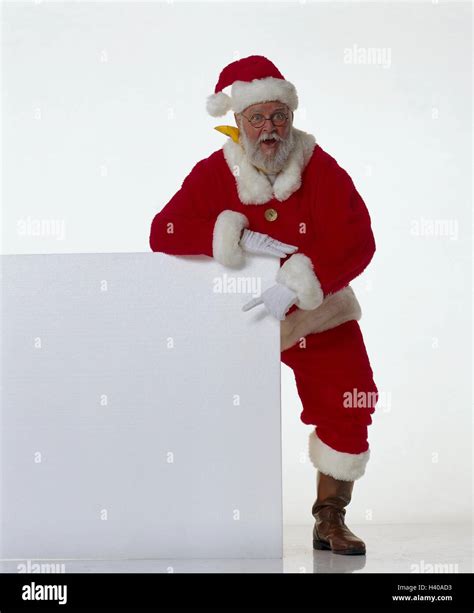 Santa Claus Gesture Present Poster Advertising Media X Mas
