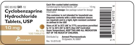 Cyclobenzaprine Fda Prescribing Information Side Effects And Uses