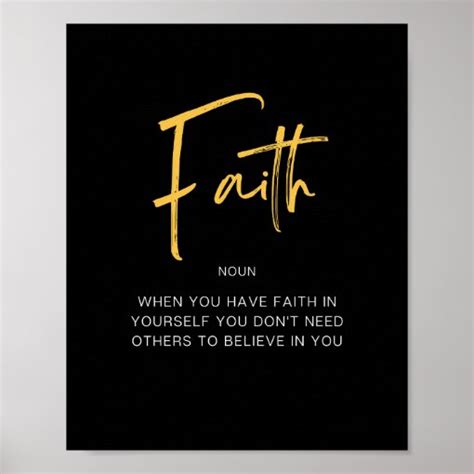 Faith Inspiring Quote Poster Zazzle