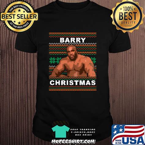 Sale 20 Official Barry Sitting On A Bed Meme Ugly Christmas Shirt