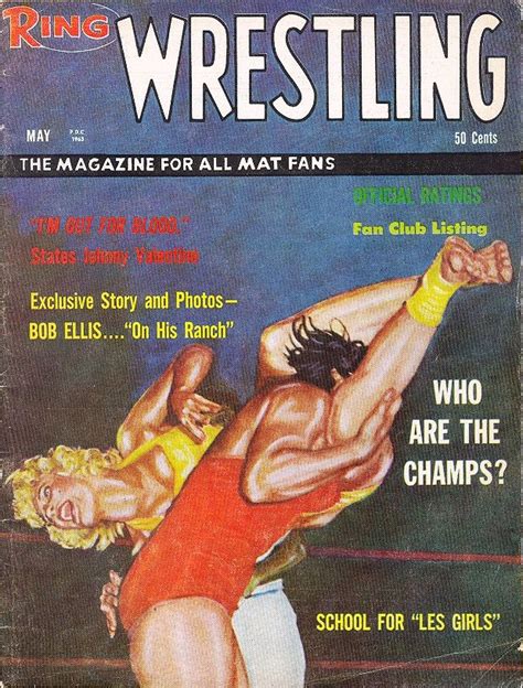May 1963 Inaugural Issue Premier 1 Vintage Women Girls Wrestling