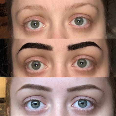 Eyebrow Tinting Before And After