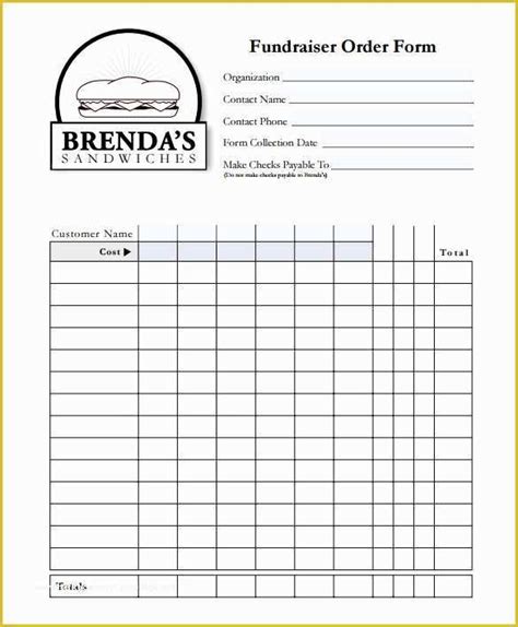 Food Order Form Template Free Download Of 29 Order Form Templates Pdf
