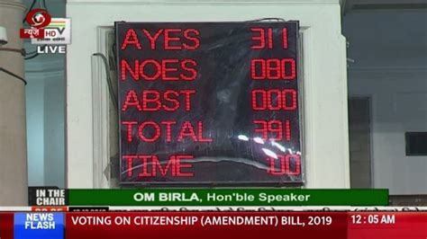 Congress New Ally Shiv Sena Votes For Citizenship Amendment Bill In Lok Sabha