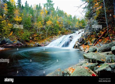 Mary Ann Falls At Cape Breton Nova Scotia In Autumn Season Beautiful