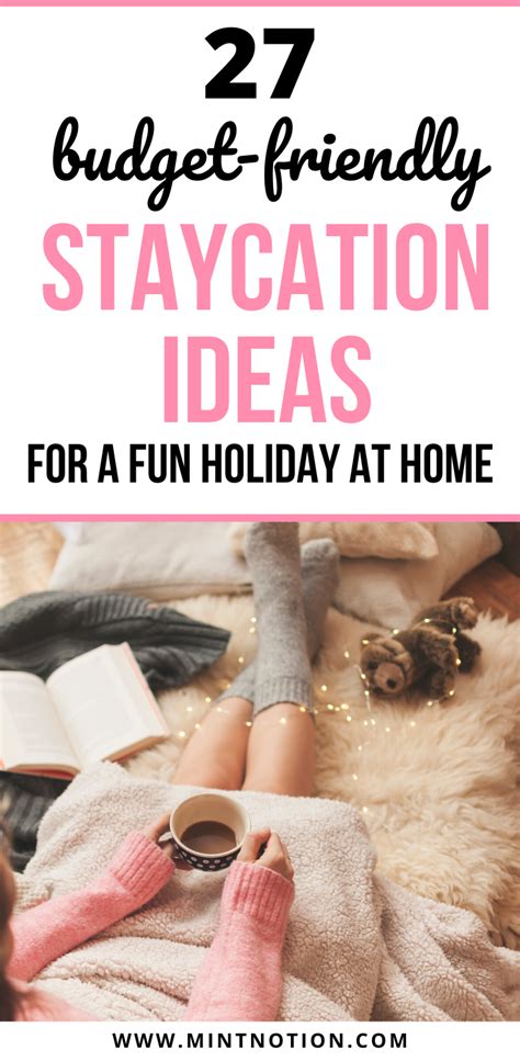 38 staycation ideas to vacation at home 2024 mint notion