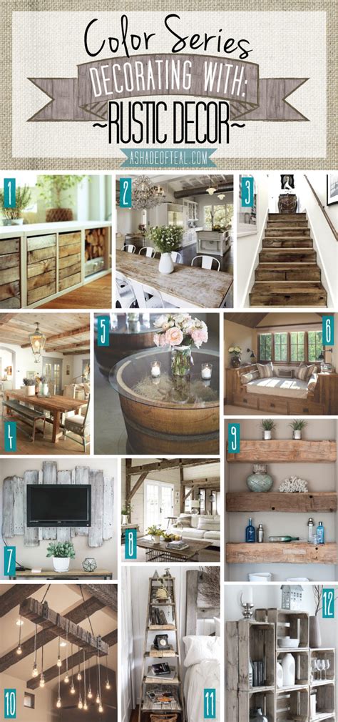 Recessed lighting fixtures is how it's added than aloof acrimonious acrylic colours for the walls. Color Series; Decorating with Rustic Decor