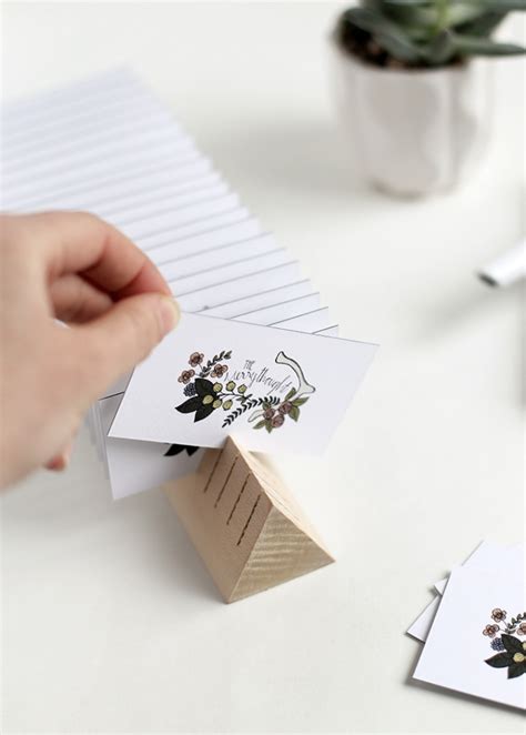 Plus, they are the perfect gift idea for boss's day. DIY Wooden Business Card Holder » The Merrythought