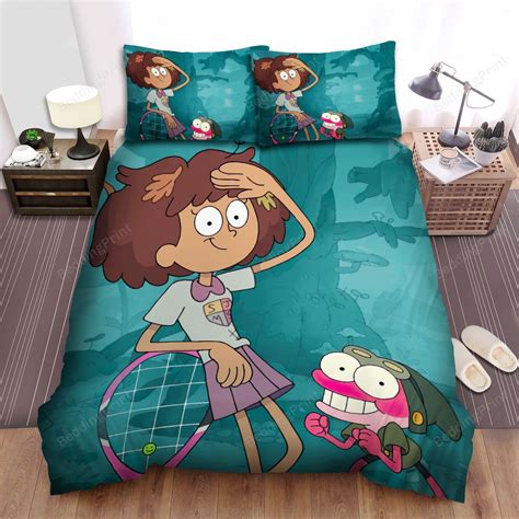 amphibia anne and sprig posing bed sheets spread duvet cover bedding sets homefavo