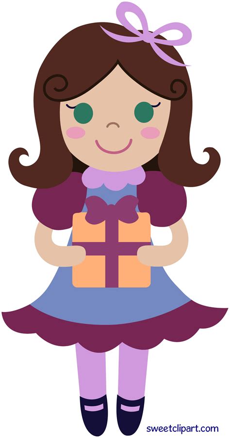 Birthday Girl With T Clip Art Free Clip Art