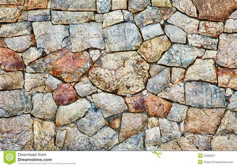 Natural Rough Stone Wall Texture Royalty Free Stock Photography