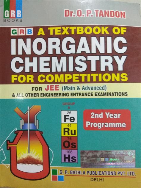 Buy Grb Inorganic Chemistry For Jee Main And Advanced Bookflow