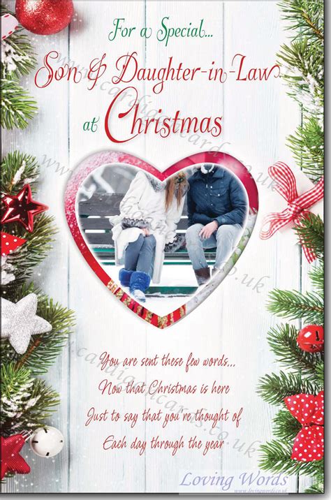 Son And Daughter In Law At Christmas Greeting Cards By Loving Words