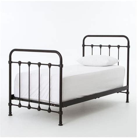 Kingsley Iron Bed 1079 Liked On Polyvore Featuring Home Furniture Beds Black Iron