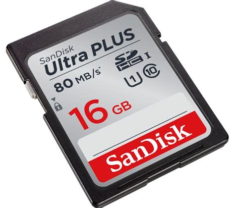 Карты памяти nano sd 3. SANDISK Ultra Plus Class 10 SD Memory Card - 16 GB Deals | PC World